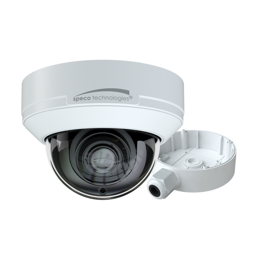 O4D9M 4MP H.265 AI IP Dome Camera, IR, 2.8-12m4mp H.265 M Motorized Lens White Housing